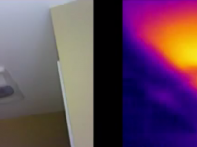 Thermal Imaging Camera Picture of Room in Kerry